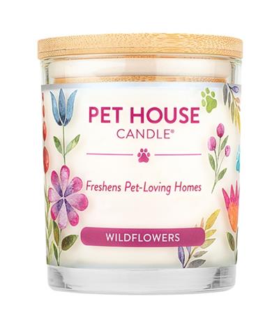 Pet House Wildflowers Large Candle (Case of 3)