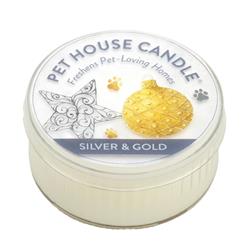 Pet House Silver & Gold Mini Candle (Case of 12)