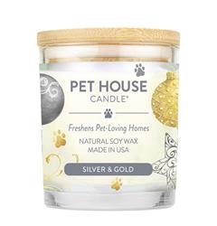 Pet House Silver & Gold Large Candle (Case of 3)