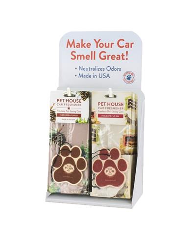 Pet House Seasonal Car Air Freshener Display - (Case of 24)