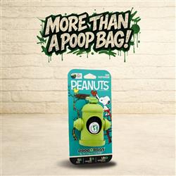 Peanuts® USDA Biobased Dog Poop Bag Dispenser with 15 Bags