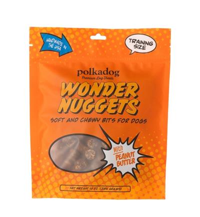 Polka Dog Bakery Dog Wonder Nuggets Peanut Butter 12oz.