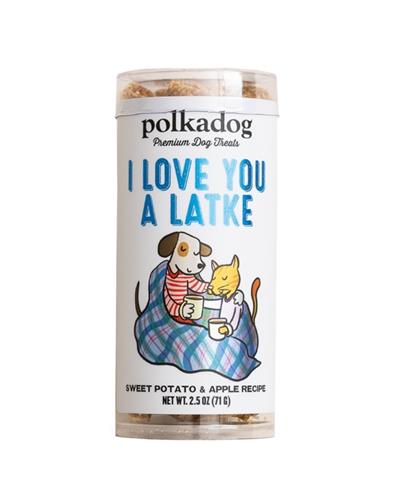 Polka Dog Bakery Holiday Mini Tube Love You Latke Sweet Potato And Apple 2.5OZ