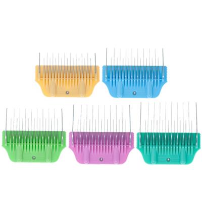 5pc Wide Glide Skip Tooth Comb Attachment Set by PetStore.Direct