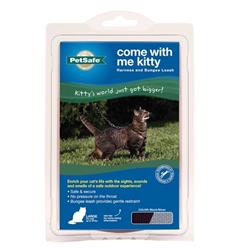 Petsafe Cat Come With Me Kitty Harness And Bungee Leash Black Large