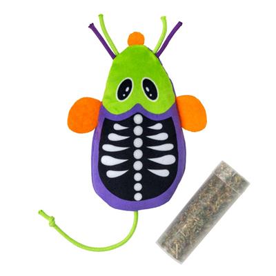 KONG Halloween Refillables Skeleton Mouse Green