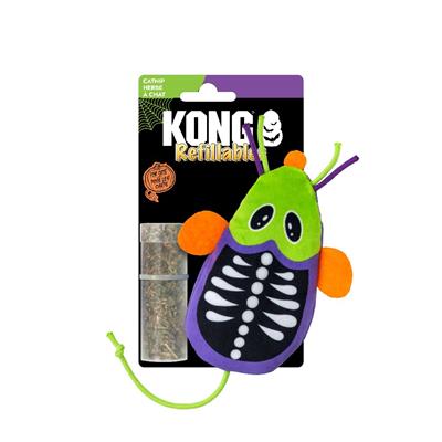 KONG Halloween Refillables Skeleton Mouse Green