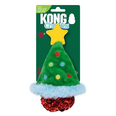 KONG Holiday Crackles Christmas Tree Green