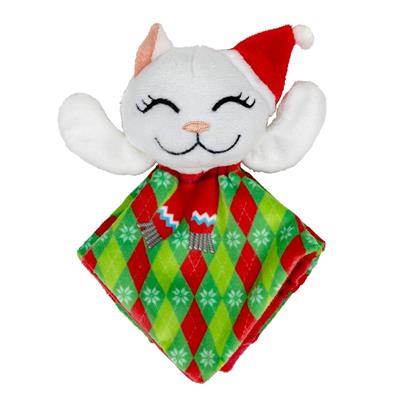KONG Holiday Crackles Santa Kitty Argyle