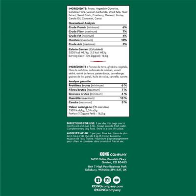 KONG Ziggies Enhanced Holiday Spice Sm 7 oz