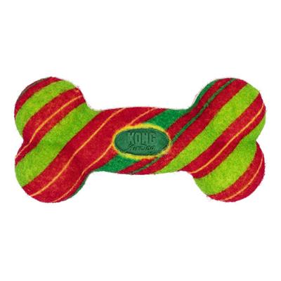 KONG Holiday AirDog® Squeaker Bone Stripe Sm