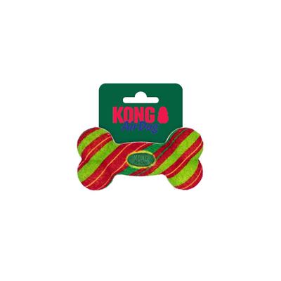 KONG Holiday AirDog® Squeaker Bone Stripe Sm