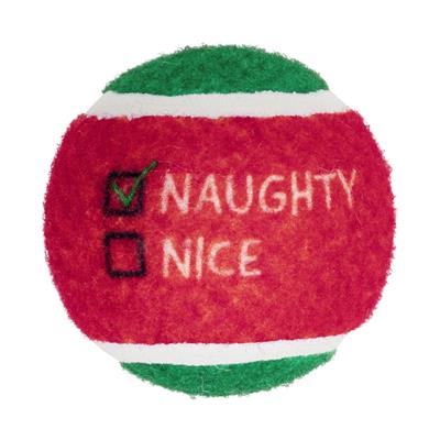 KONG Holiday Grinz Naughty & Nice Sport Balls 3-pk Md