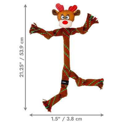 KONG Holiday Scrubz Reindeer Lg