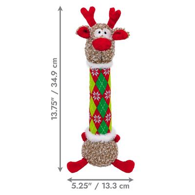 KONG Holiday Shakers™ Luvs Argyle Reindeer Md