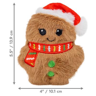 KONG Holiday Snuzzles Mini Santa Gingerbread XS