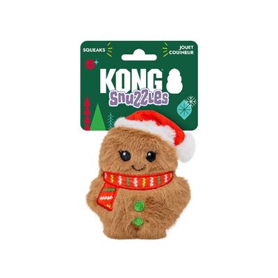 KONG Holiday Snuzzles Mini Santa Gingerbread XS