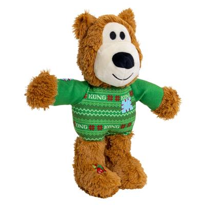 KONG Holiday Wild Knots Sweater Bear Green Md/Lg