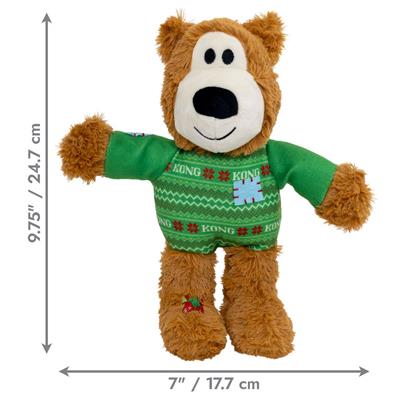 KONG Holiday Wild Knots Sweater Bear Green Md/Lg