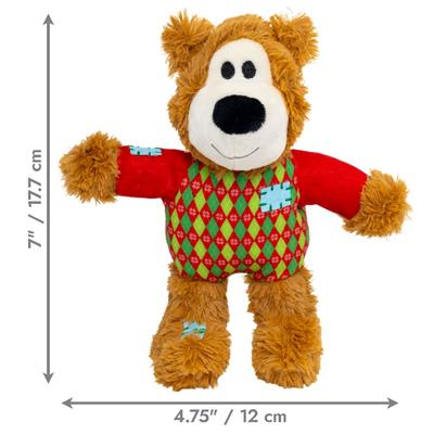 KONG Holiday Wild Knots Sweater Bear Red Sm/Md