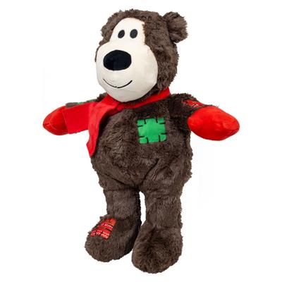 KONG Holiday Wild Knots Jumbo Bear Dk Brown XL