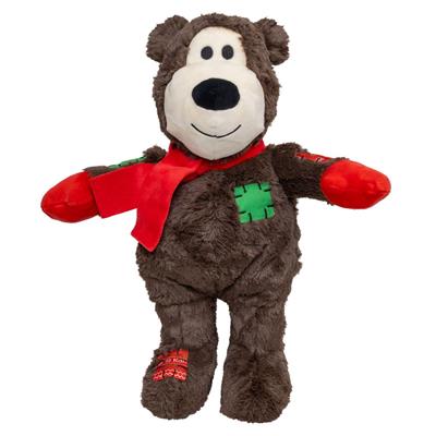 KONG Holiday Wild Knots Jumbo Bear Dk Brown XL