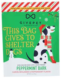 GivePet Peppermint Bark Soft & Chewy Dog Treats 6oz Bag