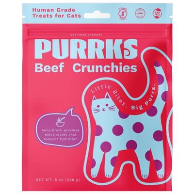 Purrks Crunchy Beef & Bone Broth 8oz