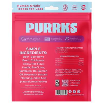 Purrks Crunchy Beef & Bone Broth 8oz