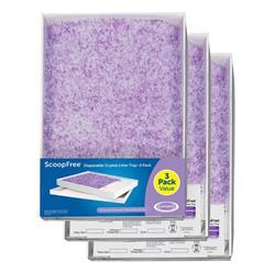 Petsafe Cat Scoop Free Complete Litter Tray Lavender 3 Pack