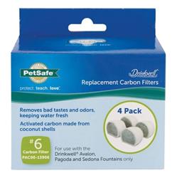 Petsafe Dog & Cat Drinkwell Replacement Carbon Filters Ceramic Fountains - 4 Pack