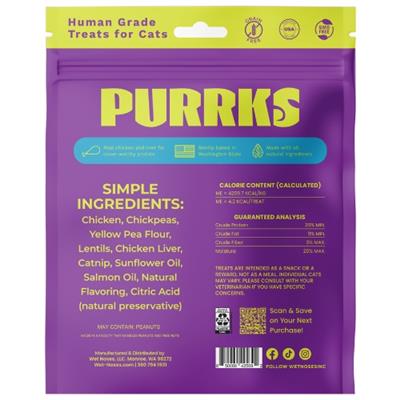Purrks Crunchy Chicken & Catnip 8oz