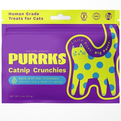 Purrks Crunchy Chicken & Catnip 4oz
