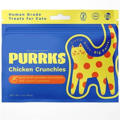 Purrks Crunchy Chicken & Bone Broth 4oz