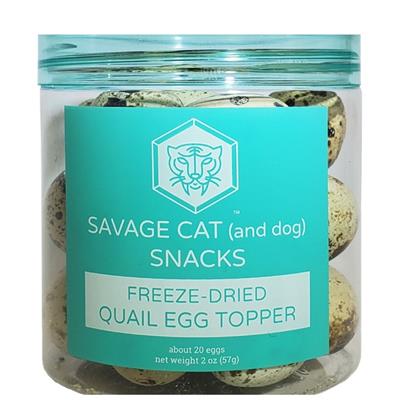Savage Cat Dog Cat Freeze Dried Quail Eggs 2oz.