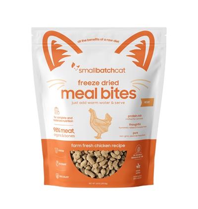 Small Batch Cat Freeze Dried Chicken Meal Bites 10oz