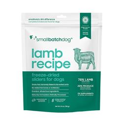 Small Batch Lamb Freeze Dried Raw Dog Food Sliders 25oz