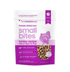 Smallbatch Freeze Dried Small Bites for Dogs 7oz Turkey Recipe