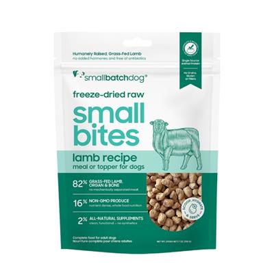 Smallbatch Small Bites Lamb Recipe Freeze-Dried Raw Dog Food