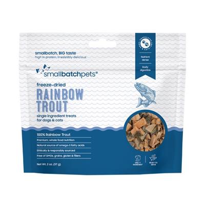 Smallbatch Freeze Dried Rainbow Trout Dog & Cat Treats 2oz