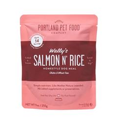 Portland Pet Food Wally's Salmon N' Rice Meal Dog Food 9oz Pouch