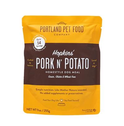 Portland Pet Food Wet Dog Food Hopkins' Pork N' Potato - 9 oz