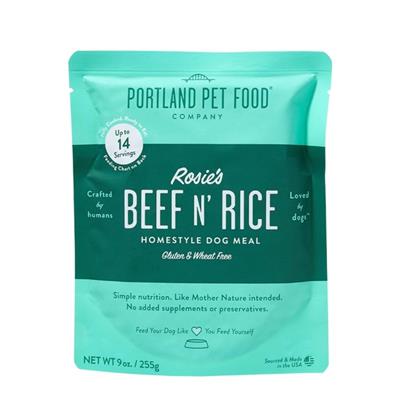 Portland Pet Food Rosie's Beef N' Rice Homestyle Meal Dog Food Topper 9oz