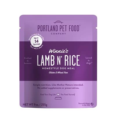 Portland Dog Winnie's Lamb N' Rice Homestyle Meal 9oz