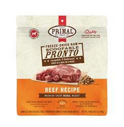 Primal Freeze-Dried Raw Scoopable Pronto Beef Recipe Adult Dog Food 7oz