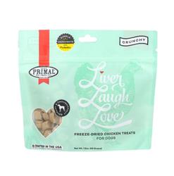 Primal Dog Treats Liver Laugh Love Simply Chicken 1.5oz