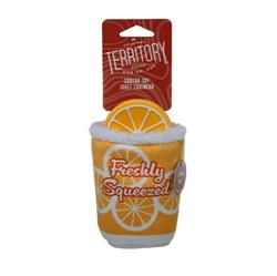 Territory Dog Plush Latex 2 In 1 Lemonade 6 Inch