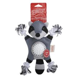 Territory Dog Toy 2 In 1 Raccoon 10 Inch