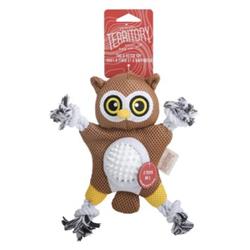 Territory Dog Toy 2 In 1 Owl 10 Inch