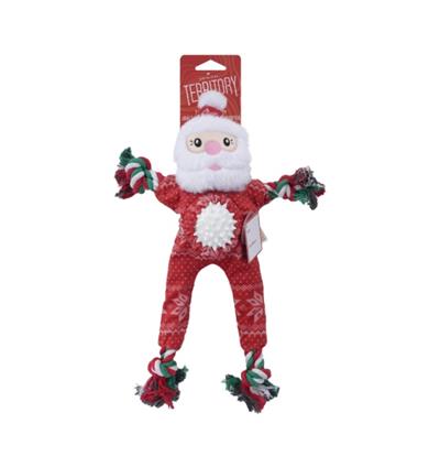 Territory Dog Toys - 2-In-1 Santa Fetch Tug